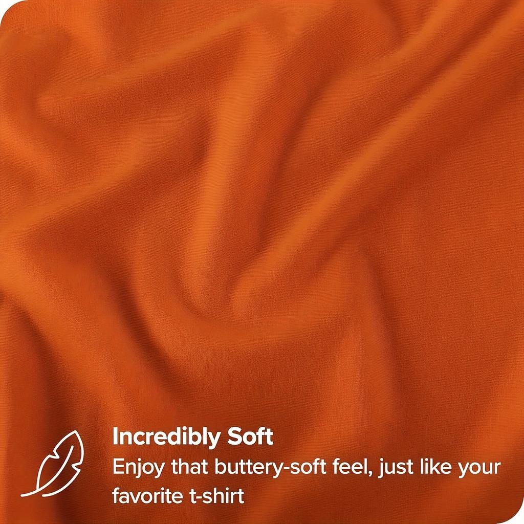 Pack of 2 Jersey Fitted Sheets Hypoallergenic & Breathable Bed Sheets with Elastic, 28cm Height, Allergy-Friendly,Machine Washable,Solid Color Bedding