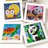 Kids Full Drill 5D Diamond Painting Kit, Cartoon Animal Handmade Diy Diamond Paste Decor Art