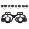 Magnifier High Zoom Headband Eyewear Magnifying Glasses 2 LED Illuminated Magnifier Watch Repair Glasses