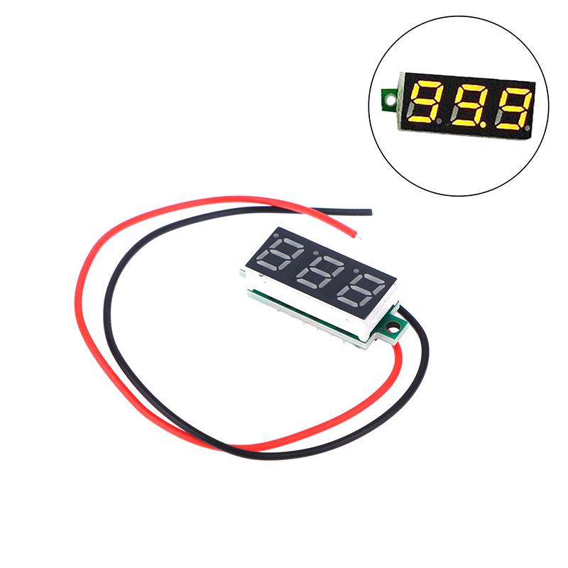 DC5-30V Voltage Meter 0.28 Inch LED Digital Voltmeter Auto Car Mobile Power Voltage Tester Detector Red Green Blue Yellow