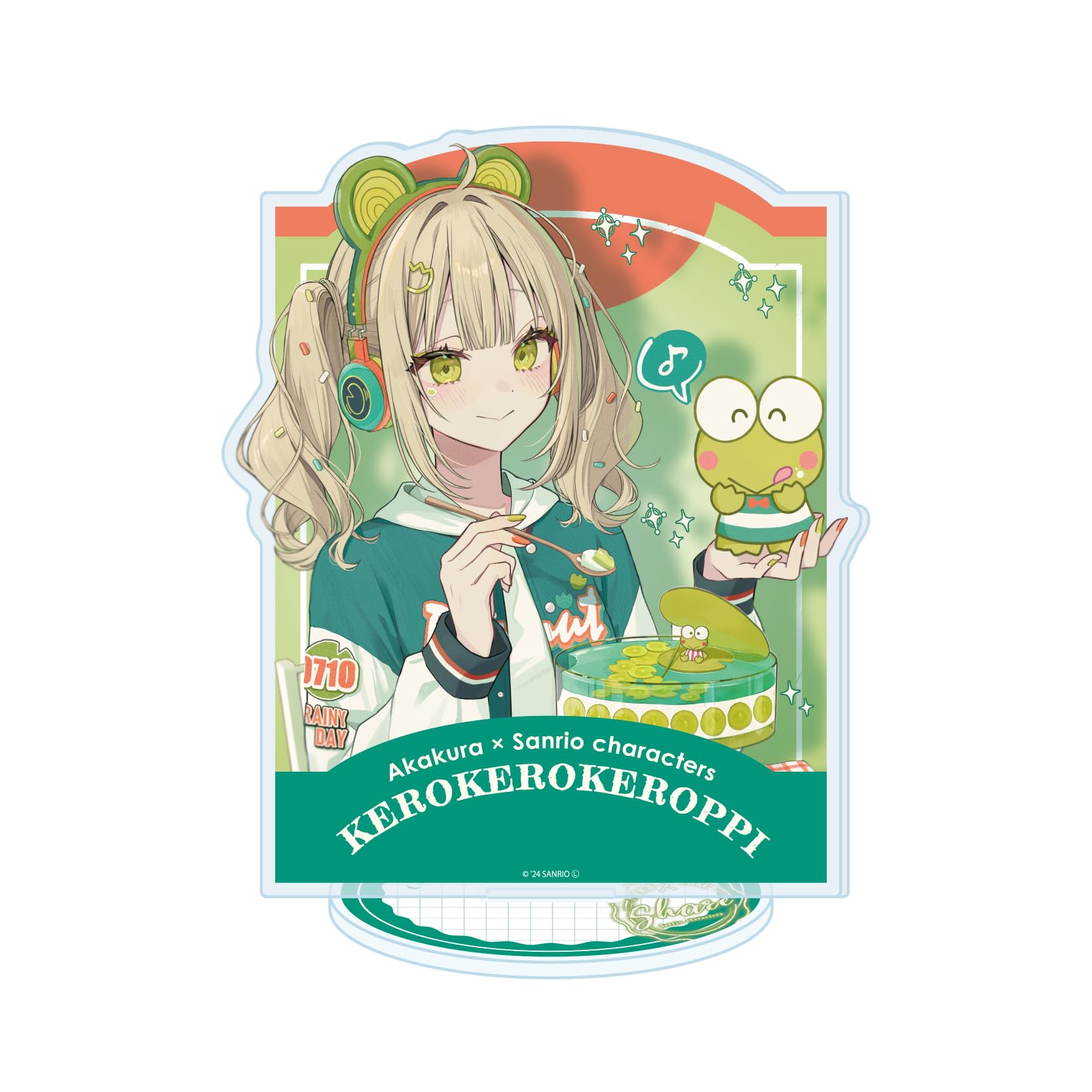 Акакура x Happy Danby 33 Kerokerokeroppi [Коллаборационная иллюстрация] Акриловая подставка