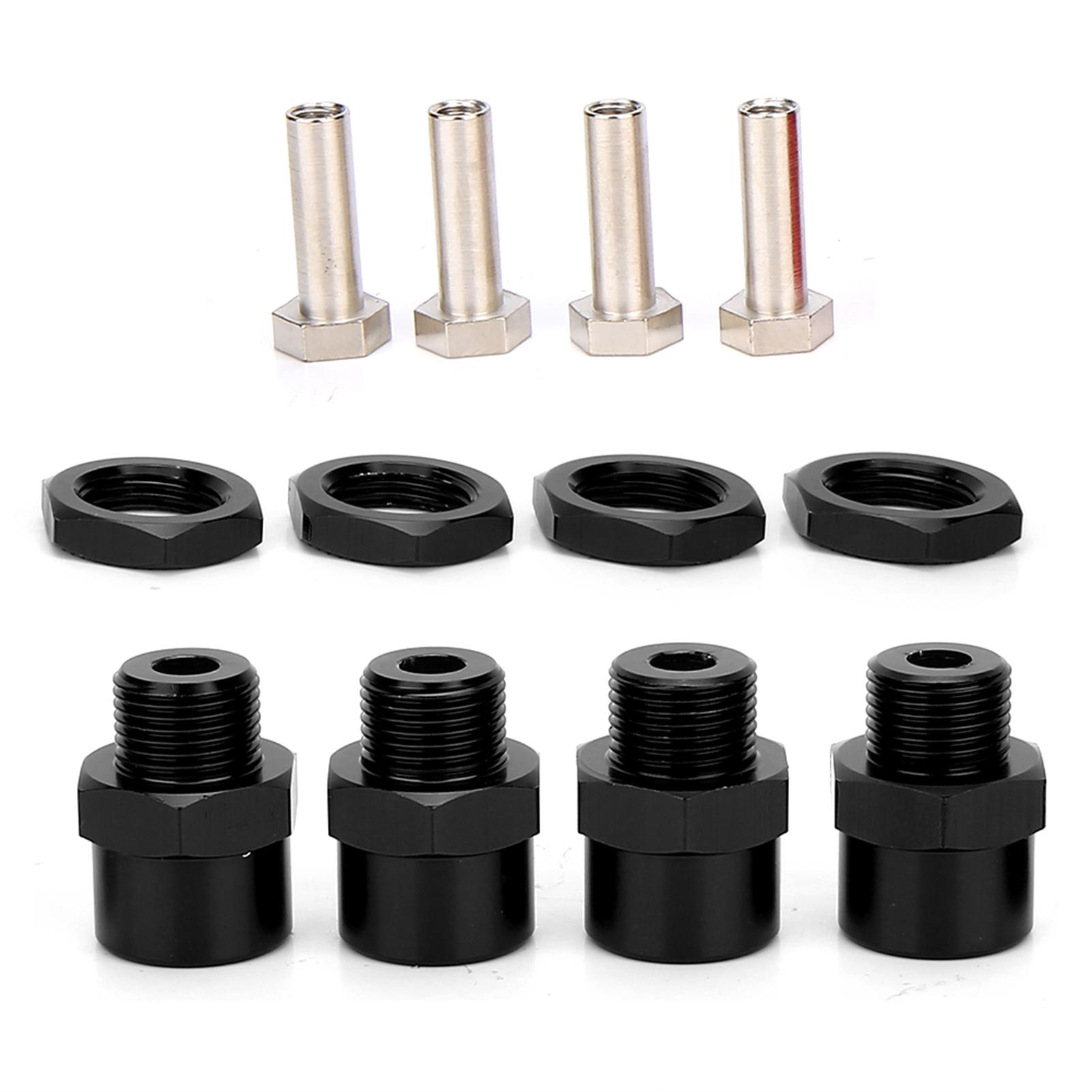 

RC Car 12mm to 17mm Hex Adapter Conversion Adapter Accessories for Sakura D4 HSP 94123 1/10 CarBlack