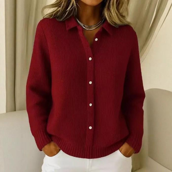 2026 Autumn/Winter European & American Solid Color Print Loose Long Sleeve Women's Shirt