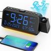 Digital Clock Wall Projection Ceiling 350 Angle Compatible 180 Inversion Possible Temperature Humidity Calendar Display 5 Levels Brightness Adjustment