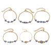 Evil Eye Bracelet Hand of Fatima Women Bracelet Adjustable Chain Blue Evil Eye