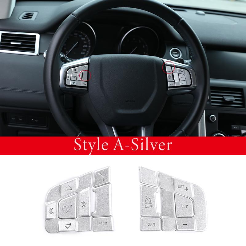 

For Land Rover Discovery Sport 2015-2019 Aluminum Alloy Car Steering Wheel Button Decoration Protective Sticker Car Accessories