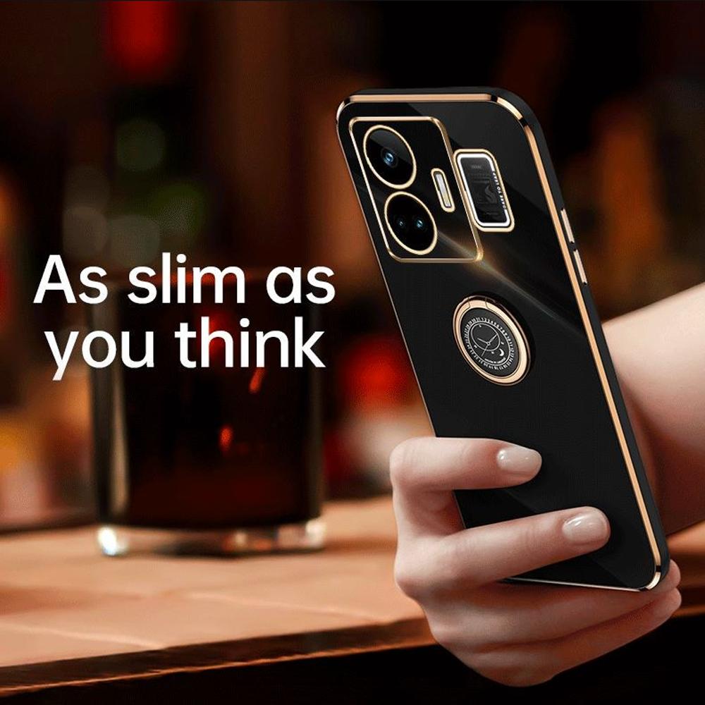Pentru Husa Realme GT3 Husa Telefon Realme GT Neo 5 GT Neo5 240W Husă Spate RMX3708 RMX3706 RMX3709 Suport inel de lux cu placare pătrată