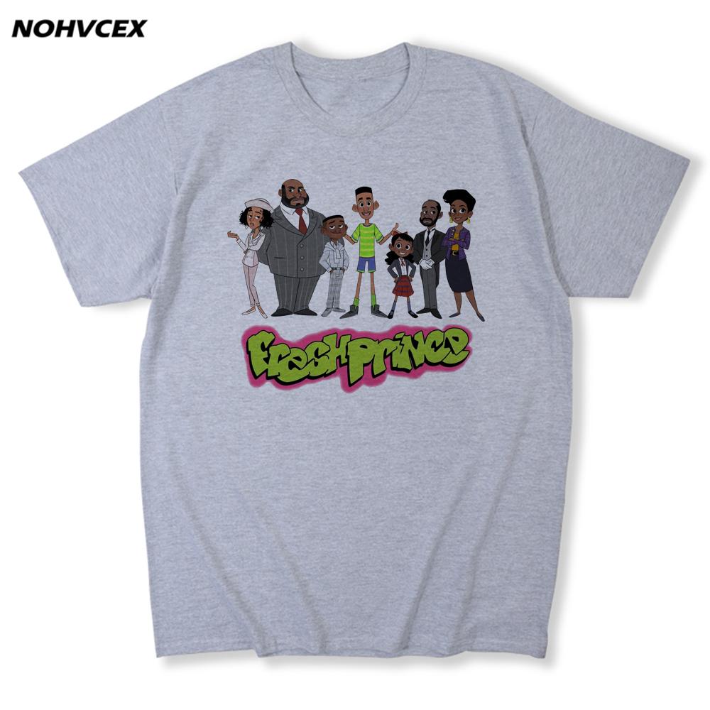 The Fresh Of Bel Air T Shirt Men Short Sleeved 90S Aesthetic Will Smith Comedy L