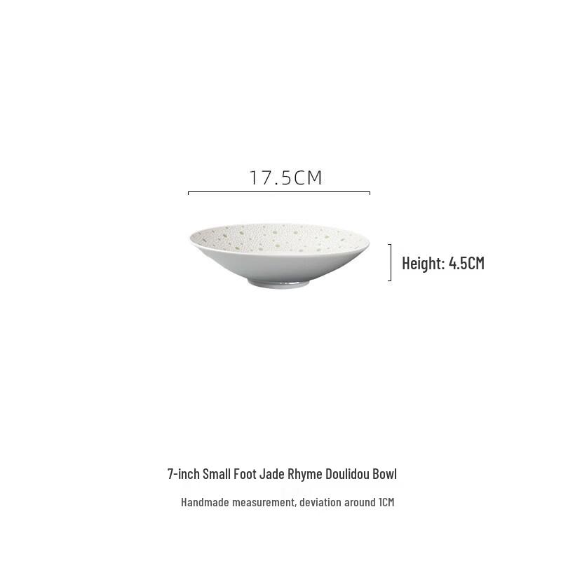 HUALEAI Ceramic Douli Bowl Plate