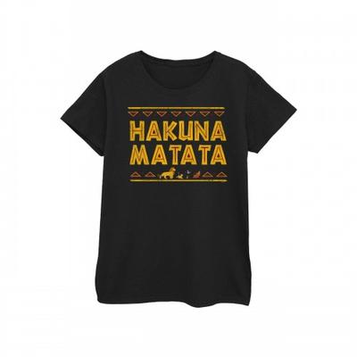 Damen/Damen Der König der Löwen Hakuna Matata Baumwoll-T-Shirt