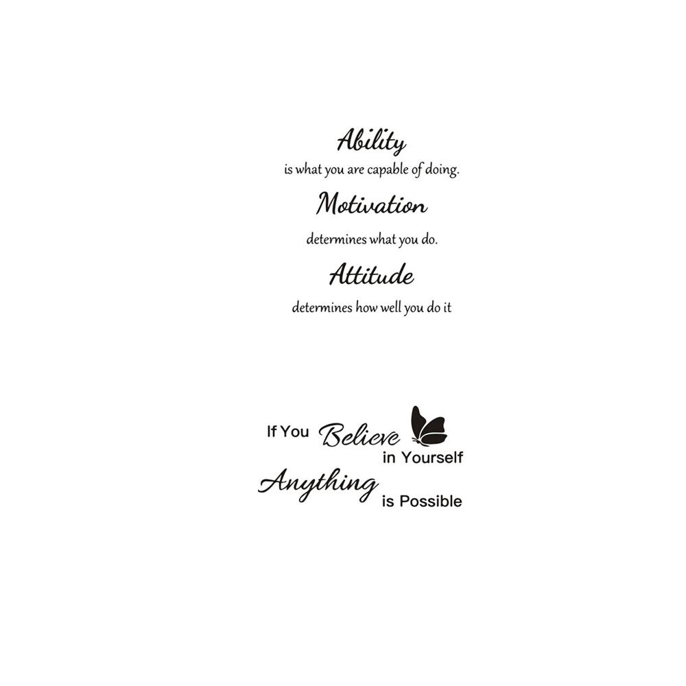 Room Wall Decor Wall Art Sticker Motivational Wall Decal Inspirational Quotes Modern Wall Decals