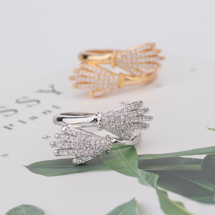 Umarme die Ewigkeit: Damenring mit Diamanten - Perfektes Weihnachtsgeschenk für Paare