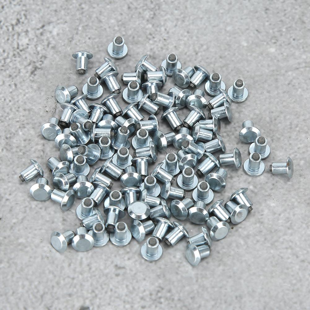 100Pcs 6.5mm 0.3in Wheel Tire Stud Screws Anti Slip Nails for Car Motorcycle ATV UTV(JX6.56.51 )
