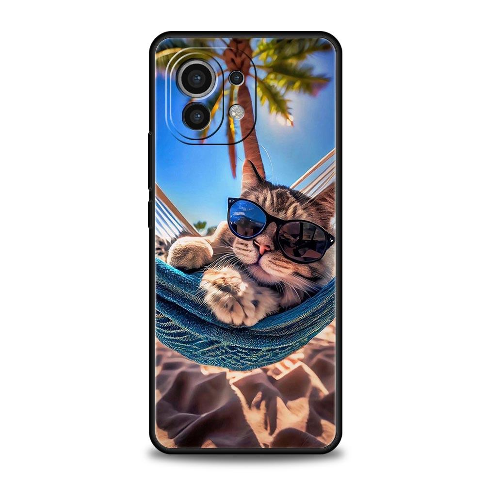 Phone Case For Xiaomi Mi 15 14 14T 13T 12T Pro 12 13 11 Lite 5G 11T X6 X5 Pro Soft TPU Cover Coconut Palm Tree