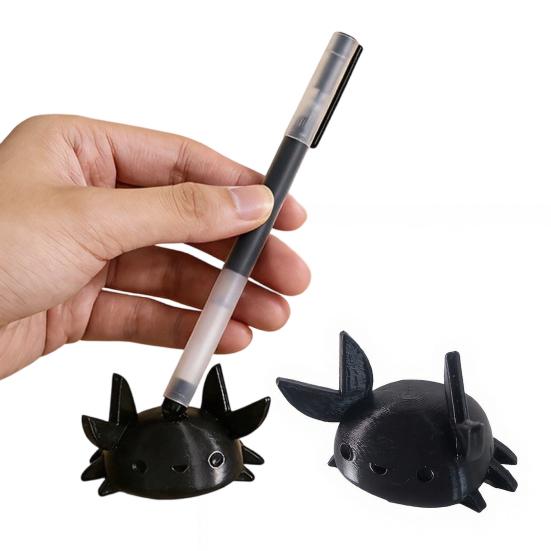 Desk Crab Pen Holder, 3D Printed Weightlifting Crab Pencil Stand,Cute Office Desktop Organizer for Pens, Glasses, Makeup Brushes