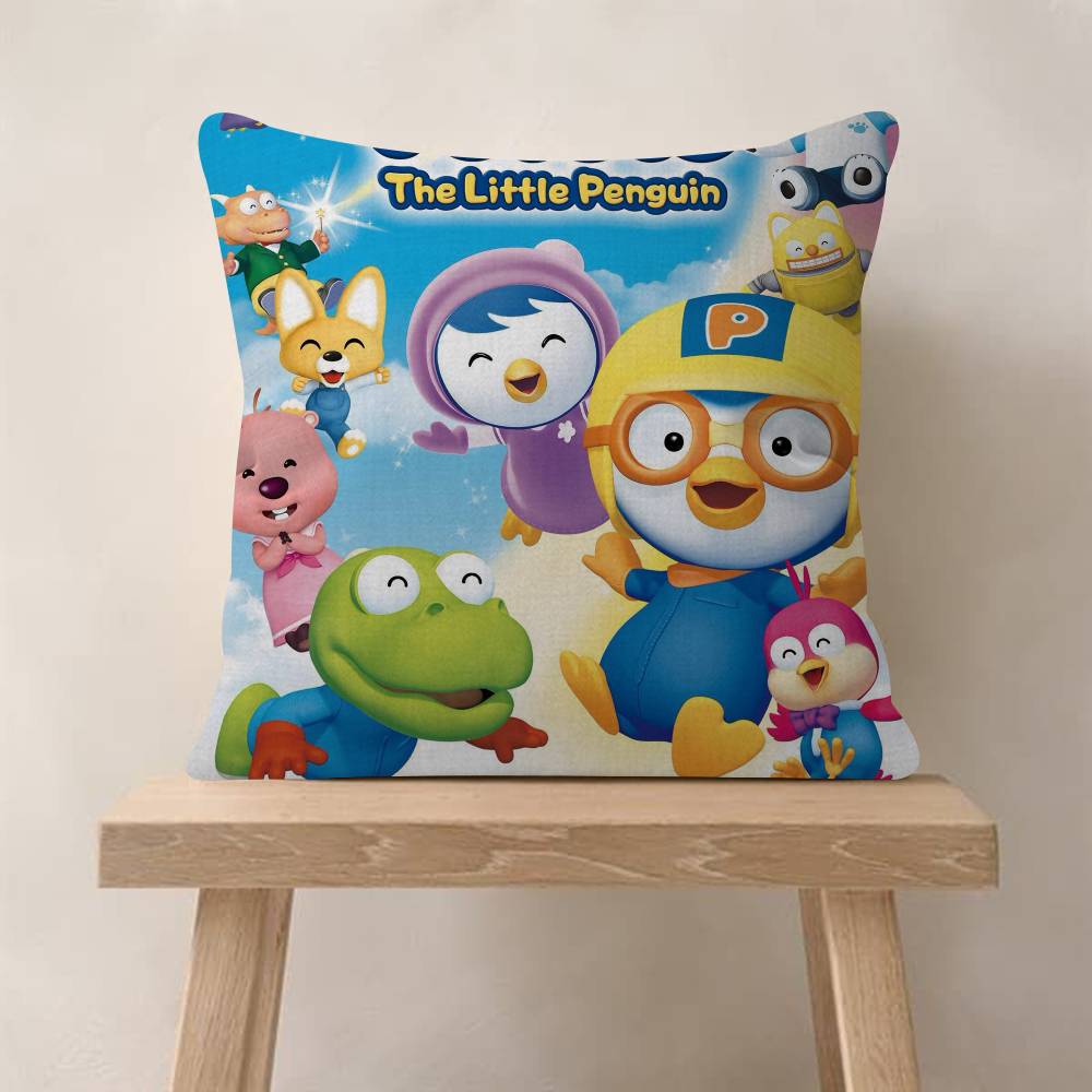 Anime cute Pororos Pillow Gift Home Office Decoration Bedroom Sofa Car Cushion Cover case 45x45