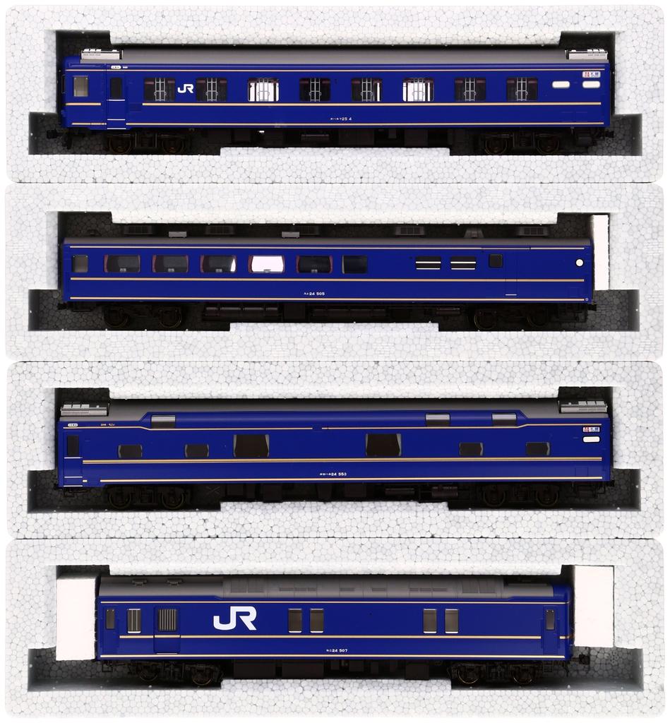 KATO HO Gauge 24 Series Sleeper Express Hokutosei Basic Set Railway Model Passenger Car 4-Car 3-515