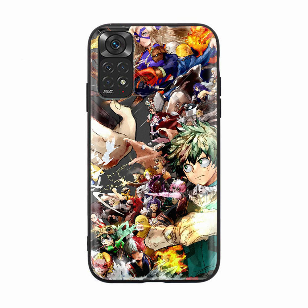 

Чехол D-54 Hero Academia Black Sofe для iPhone 16 15 Plus 14 13 Mini 12 11 Pro 8 6 6S SE 5 XR XS Max Realme C30 C33 C32 9I VIVO V29 V27 V23 Y36 iPhone 16 кожа буйвола