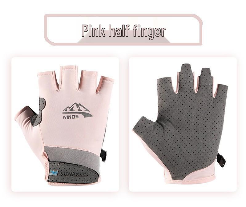 Unisex Full & Half Finger Cycling Gloves - Non-slip, Wear-resistant, Ice-cool for Outdoor Sports.
