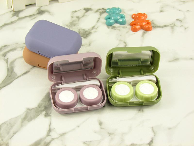 Glossy Frosted Contact Lens Case: Minimalist, Stylish, and Comfortable