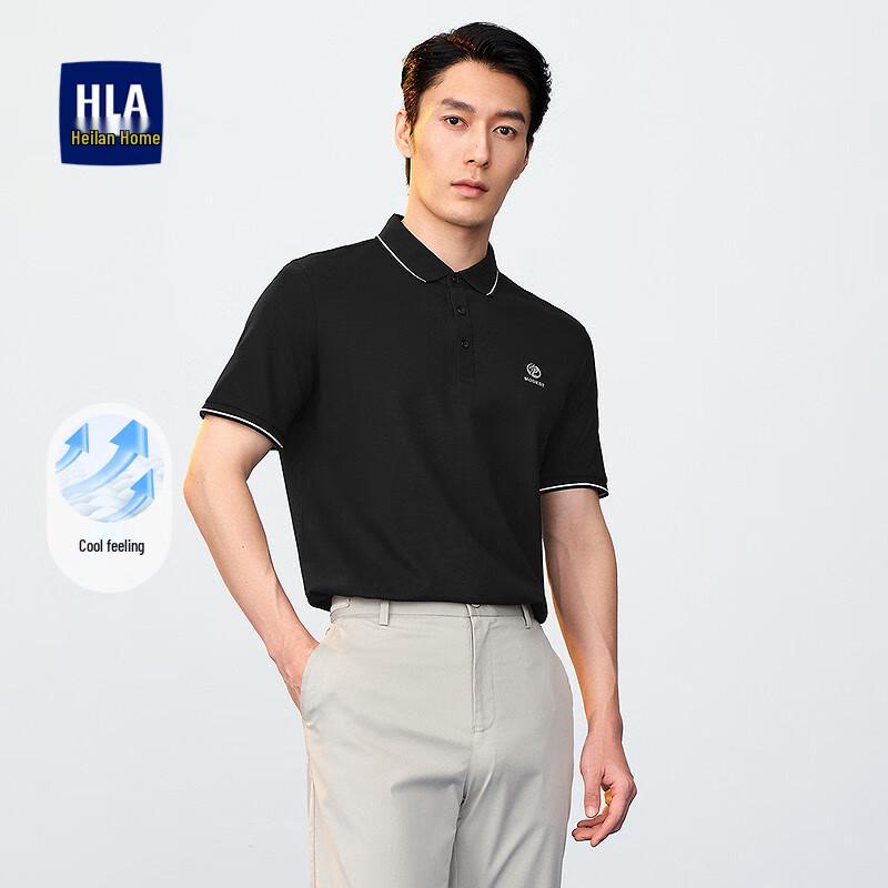 

HLA Hodo Men s Fashion Lapel Cool Breathable Short Sleeve T-shirt 2XL