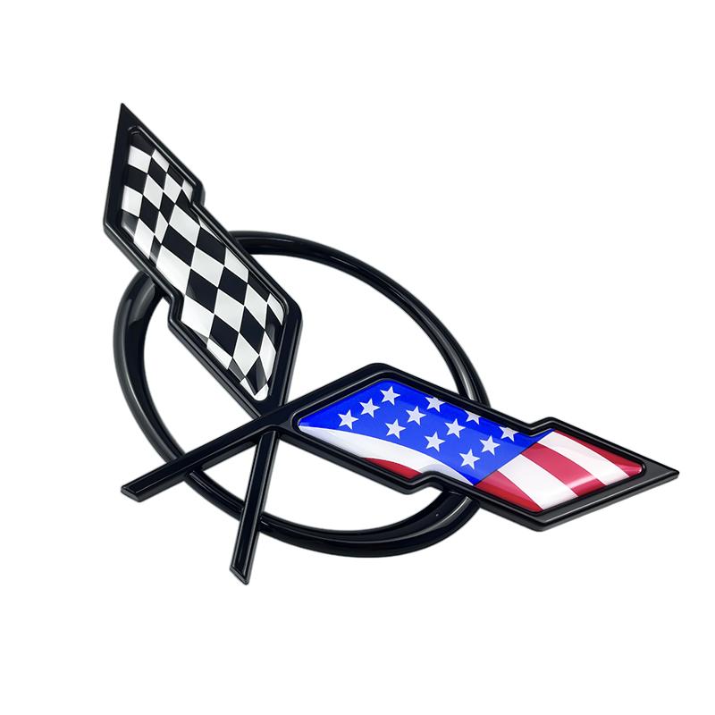 For Chevrolet Corvette 60 Years Camaro Aveo Cruze Malibu Captiva Trax Niva Captiva 3D ABS Car Fender Rear Trunk Emblem Sticker