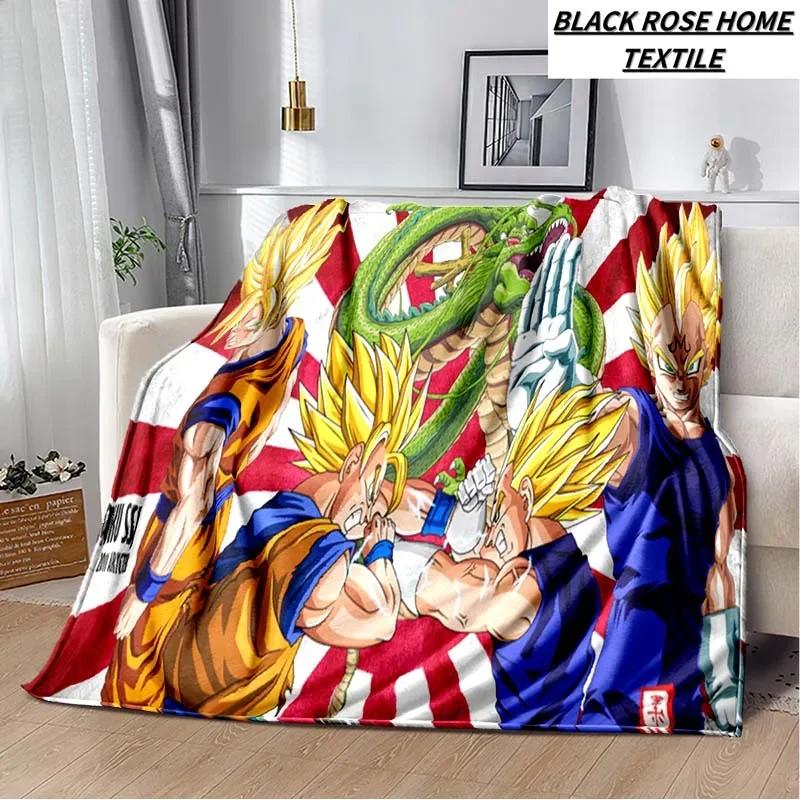 Fashion Art Print Comics D-Dragons B-Balls Blanket Bedroom Sofa Bed Sheet Outdoor Car Travel Hotel Portable Plush Cover Blanket