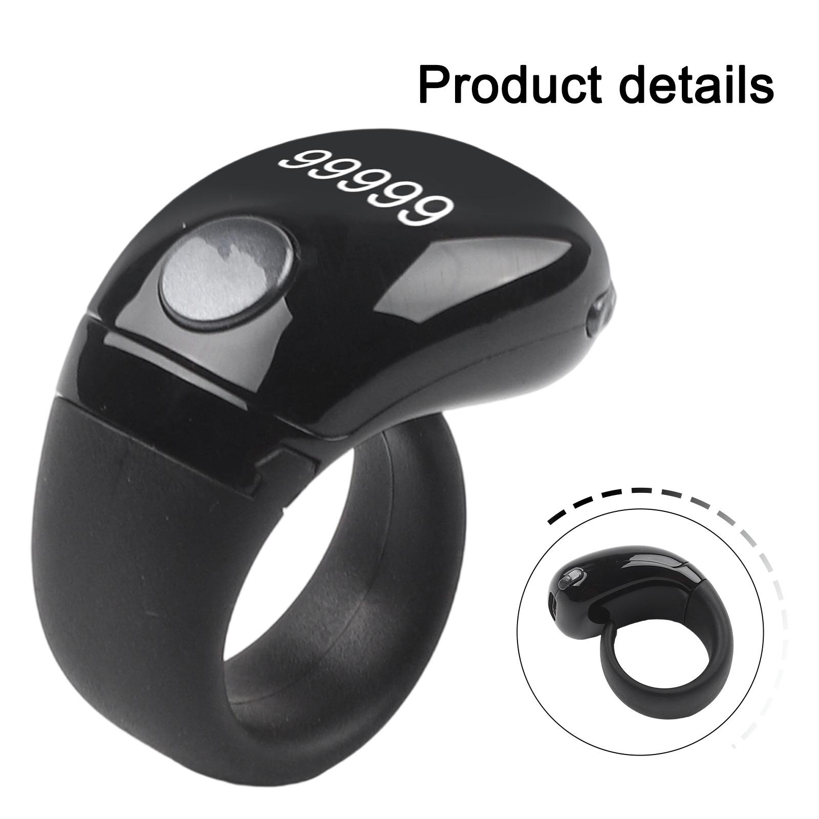 

Digital Tally Counter Smart Ring Counter Adjustable Fit чёрный