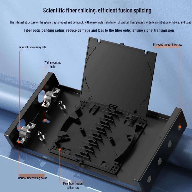 netLINK 4-Port FC Single Mode Fiber Optic Terminal Box