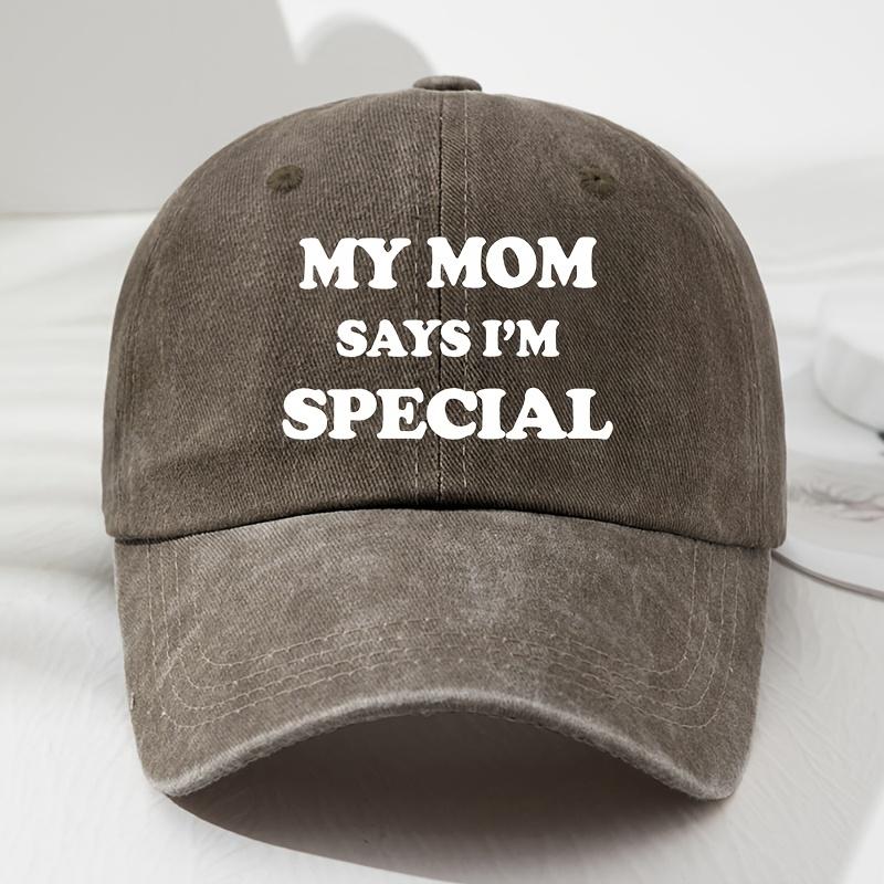 MY MOM Soft-Top Baseballkappe für Damen und Herren, Modische Outdoor-Hut, Lässige Hip-Hop-Kappe