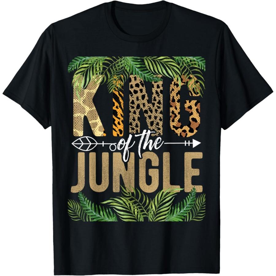 King Of The Jungle Tropical Animal Adventure Vacation T-Shirt XXXXXL чёрный
