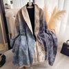 Luxury Print Cashmere Poncho Shawl Thick Pashmina Winter Wrap Casual Hijab Stole Warm Bufanda Echarpe For Women
