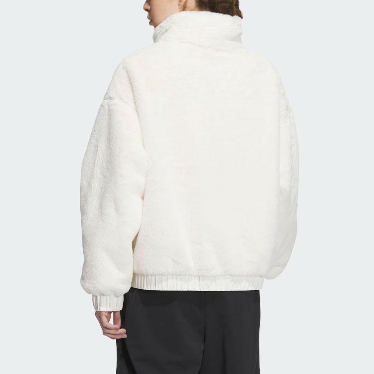 Adidas Solid Color Loose-Fit Sports Casual Jacket Women Jackets Pink White IP7045