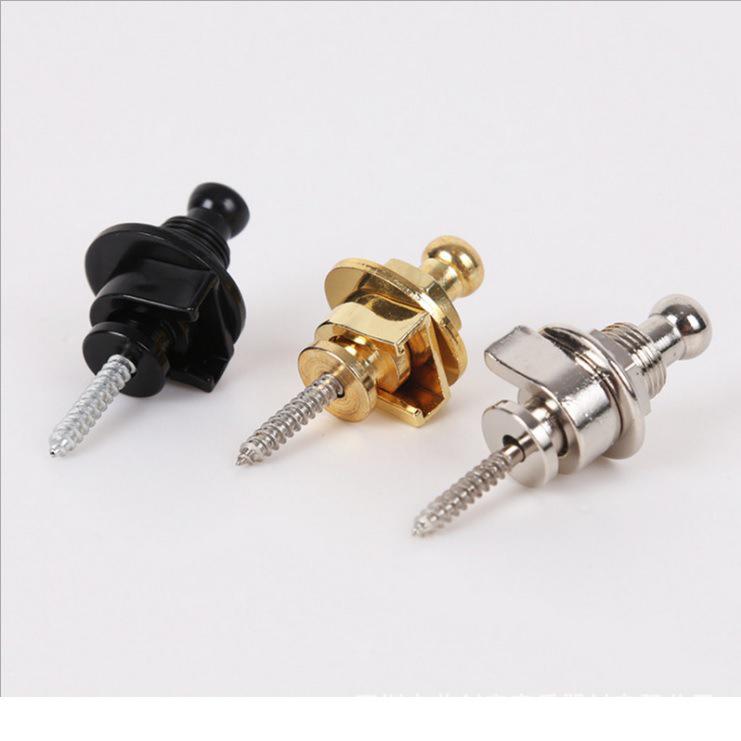 Non-Slip Metal Guitar Strap Lock Button - Anti-Drop Alloy Peg for Electric Guitar Strap