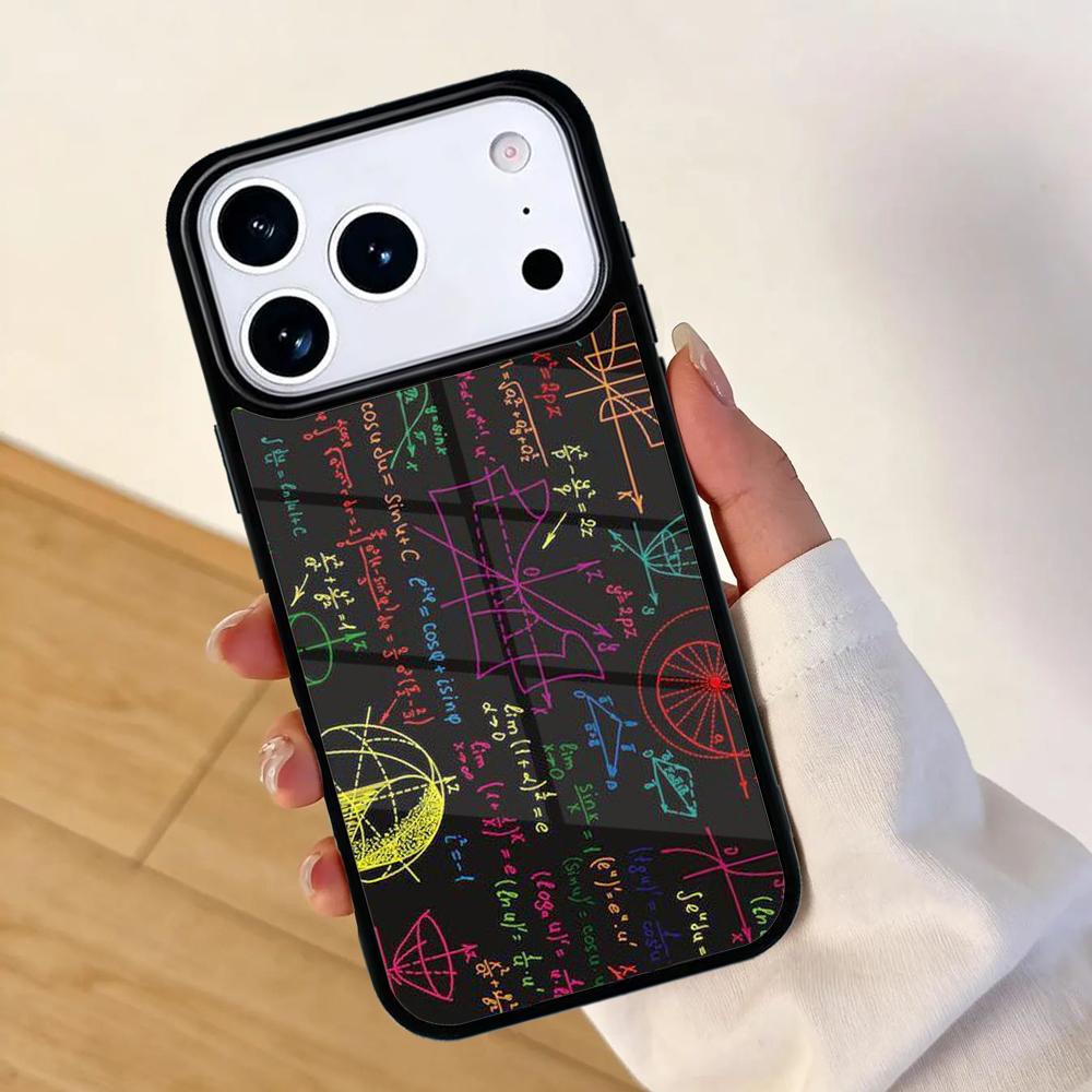 Funny Maths and Physics Design Mobile Phone Case for IPhone 17 AIR 16pro Max 15 14 13 12 11 Bumper Cover