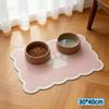 Waterproof Non Slip Pet Feeding Mat Absorbent Wavy Edge Easy Clean Pad for Cats Puppy Pet Feeding Supplies