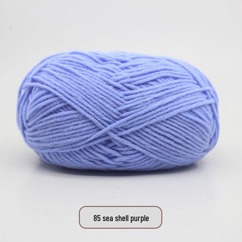 5-Strand Milk Cotton Yarn Scarf & Hand-Knitted Hat Yarn - Baby Soft, Medium Thickness, Free Shipping