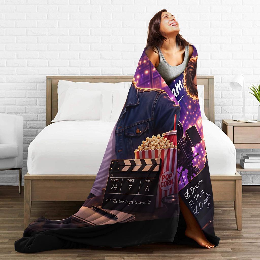 Garrett Graham Cinematic Aesthetic Poster Blanket Quality Soft Warm Bedding Throws Winter Girls Boys Bedroom Novelty Bedspread