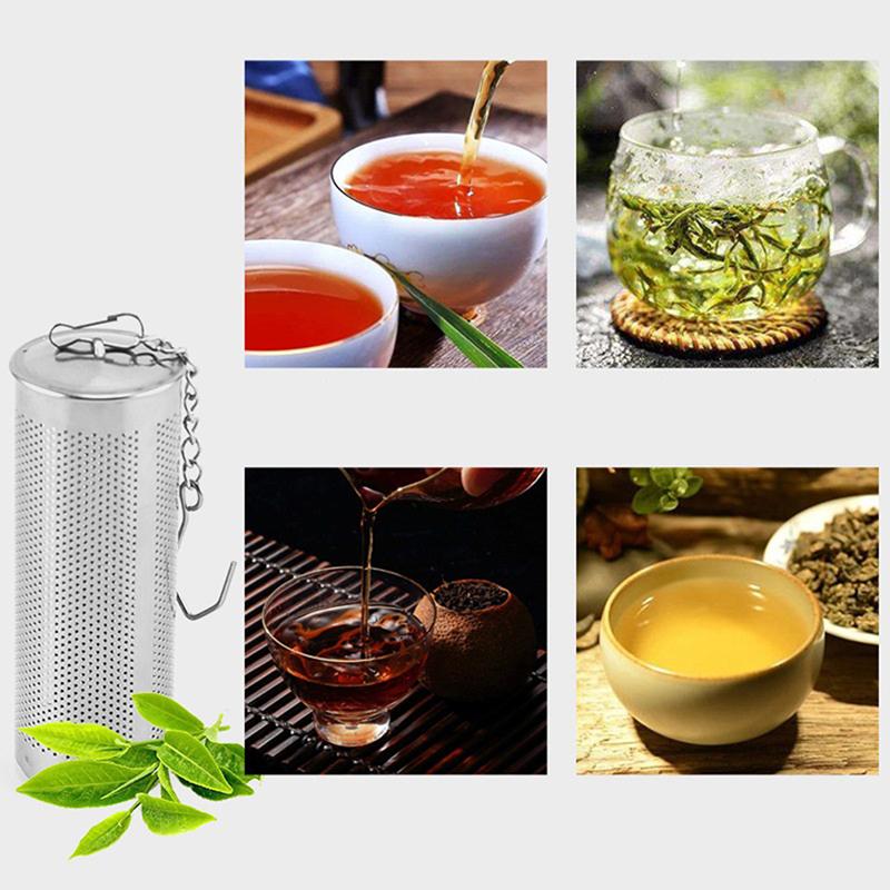 

Tea Infuser Tea Ball Tea Leaves Mesh Strainers Stainless Steel Particle Filters Chain With Hook Spice Filters Kitchen Accessorie United States