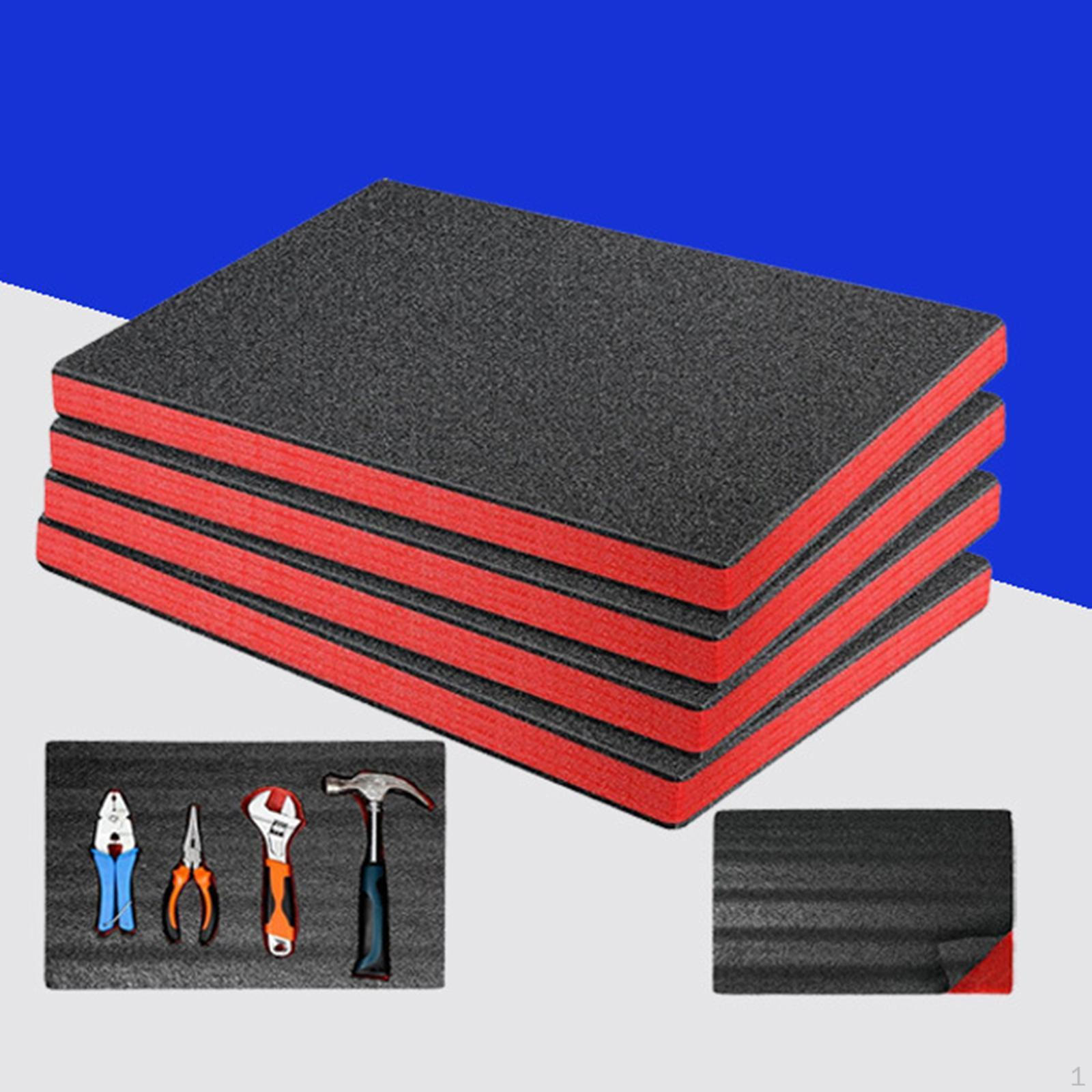 

4 шт. вставок из пеноматериала для чехлов, листов EPE, режущихся изделий для рукоделия и хранения 46cmx30cmx2.5cm