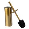 Toilet Brush and Holder Stainless Steel Splashproof Floor Standing Toilet Bowl Cleaner Brush for Bathroom Deep Cleaning