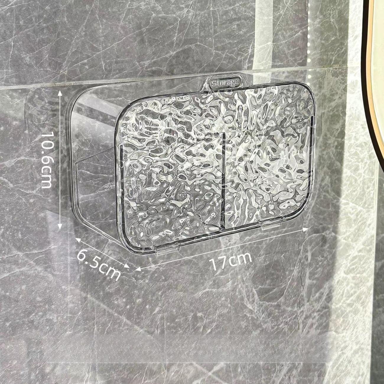 

Акриловый держатель для ватных дисков, настенный органайзер для макияжа, коробка для хранения ватных палочек, шкафчик, диспенсер для ватных палочек, органайзер для ванной комнаты