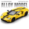 1/24 Ford GT Alloy Super Sports Car Model Diecasts Metal Racing Vehicles Car Model High Simulation Sound and Light Kids Toy Gift