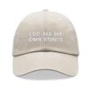 1pc "I Do All My Own Stunts" Baseball Caps Men Vintage Washed Dad Hat Adjustable Funny Faded Sport Sun Fathers Film Directors