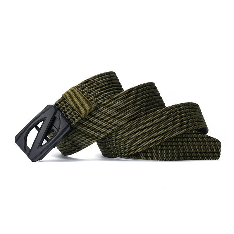 New Belt Men's Automatic Buckle Nylon Tactical Braided Belt Middle Aged and Young People Outdoor Belt Belt Belt