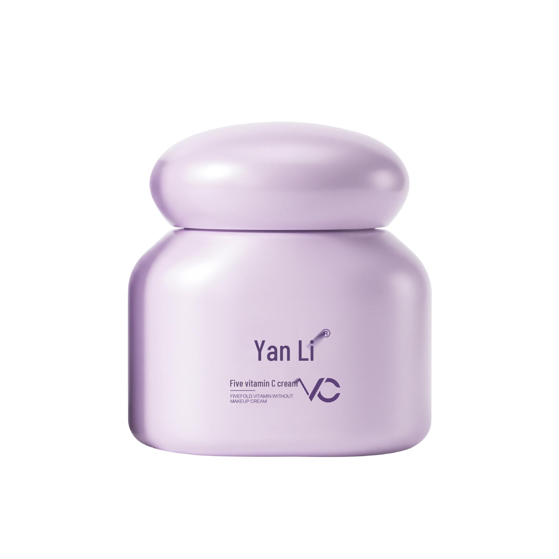 Yanli Vitamin C Nude Makeup Brightening Cream - Five-Layer Natural Concealer for an Even Skin Tone. Yanli Five-Layer Vitamin C Bare Face Cream