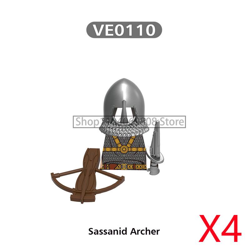 MOC Medieval Military Figures Building Blocks Castle Militia Soldier Dragon Gothic Knight Helmets Swords Shield Bricks Toys N06