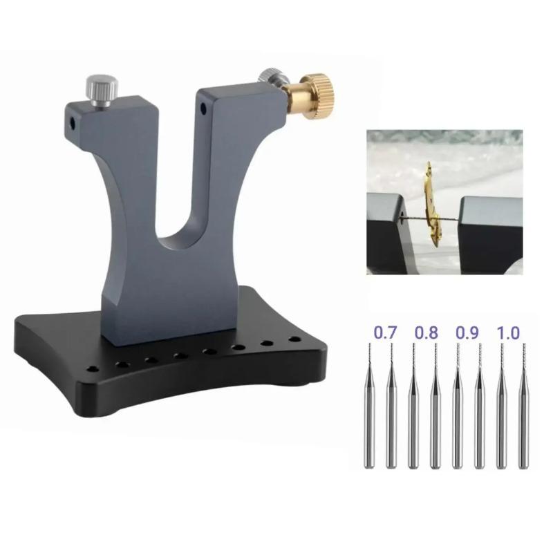 Precision Aluminum Alloy Watch Broken Srew Removal Tool Damaged Screw Extractor 0.6 0.7 0.8 For Watchmaker Watch Repair 8 Pins