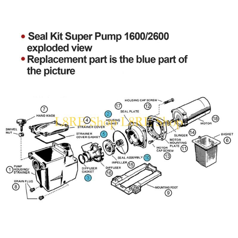 

L8RE O-ring Replacement For SP1600 Super Lid Gasket Swimming Pool Accessories China Mainland