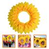 42cm Sunflower Headgear Funny Performance Props Sunflower Hat Hood for Dance Party Festival Games Kids Costume Accessory